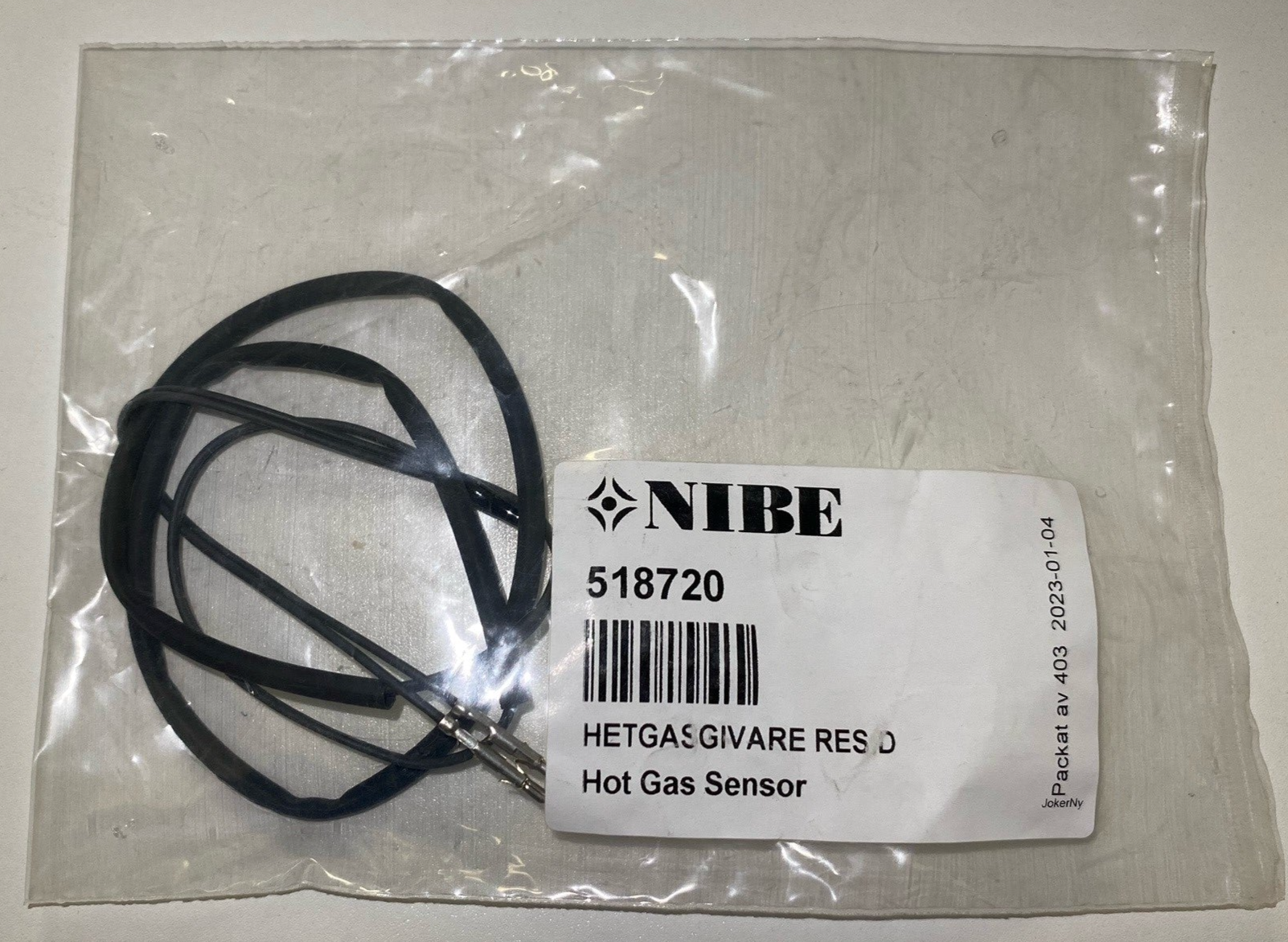 Hot Gas Sensor for NIBE in packaging